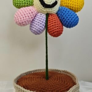 Colorful flower with pot (Large)