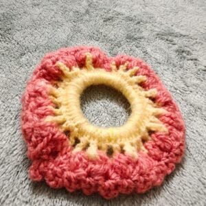 Handmade Crochet Hairband – Orange & Yellow