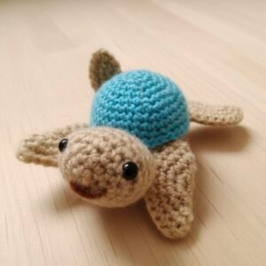 Handmade Crochet Turtle Toy – Soft Amigurumi Plush