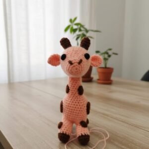Handmade Crochet Giraffe – Amigurumi Plush Toy